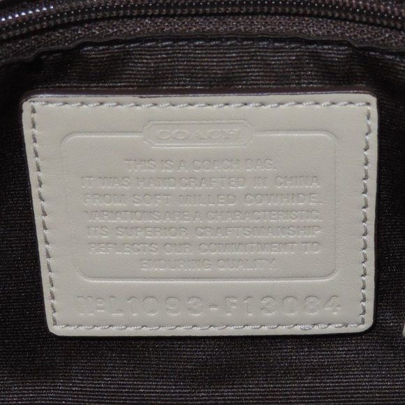 Coach Hampton Collection tan pebble leather satchel with braided detail NWOT - Picture 10 of 12